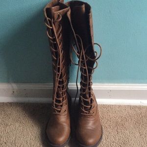 Never Worn Below the Knee Boots